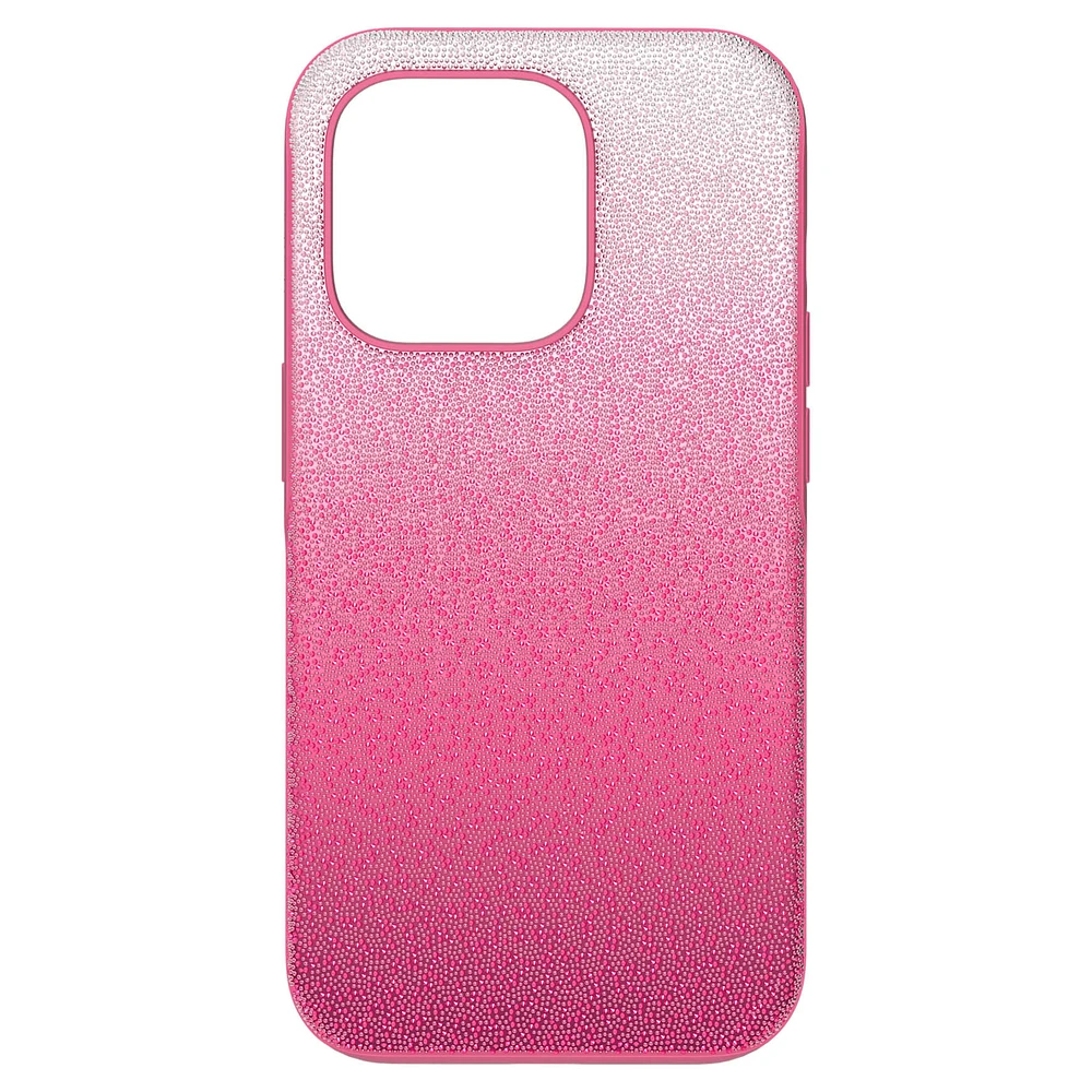 High smartphone case, Colour gradient, iPhone® 14 Pro, Pink by SWAROVSKI