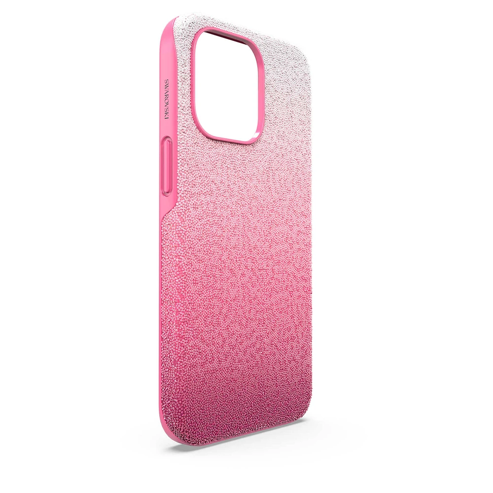 High smartphone case, iPhone® 13 Pro, Pink by SWAROVSKI