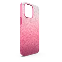 High smartphone case, iPhone® 13 Pro, Pink by SWAROVSKI