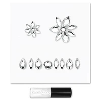 Body jewel, Set (), Mixed cuts, Flower