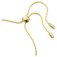Swan bracelet, Swan, Small, Red, Gold-tone plated by SWAROVSKI