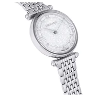 Crystalline Wonder watch, Swiss Made, Metal bracelet, Silver Tone, Stainless steel by SWAROVSKI