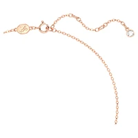 Volta set, Bow, White, Rose gold-tone plated by SWAROVSKI
