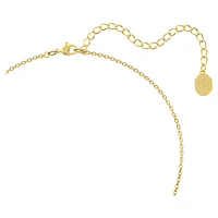 Bella V pendant, Round cut, Gold tone, Gold-tone plated by SWAROVSKI