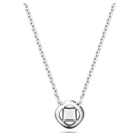 Angelic necklace, Square cut, Blue, Rhodium plated by SWAROVSKI