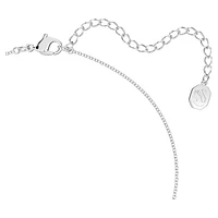 Idyllia Lilia necklace, Butterfly, Blue, Rhodium plated by SWAROVSKI