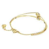 Stilla bangle, Mixed cuts, Multicoloured, Gold-tone plated by SWAROVSKI