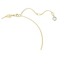 Dextera pendant, Mixed cuts, White, Gold-tone plated by SWAROVSKI