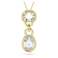 Imber pendant, Mixed cuts, White, Gold-tone plated by SWAROVSKI