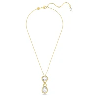 Imber pendant, Mixed cuts, White, Gold-tone plated by SWAROVSKI