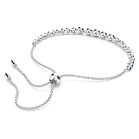 Imber Emily bracelet, Mixed round cuts, Blue, Rhodium plated by SWAROVSKI
