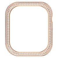 Sparkling case, For Apple Watch® Series 7, 41 mm, Rose gold tone by SWAROVSKI