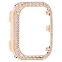 Sparkling case, For Apple Watch® Series 7, 41 mm, Rose gold tone by SWAROVSKI