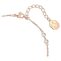 Swarovski Remix Collection strand, Round cut, White, Rose gold-tone plated by SWAROVSKI