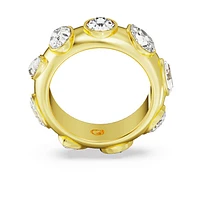 Dextera ring, Mixed cuts, White, Gold-tone plated by SWAROVSKI