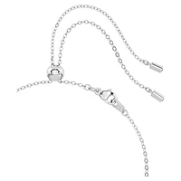 Luna choker, Moon, White, Rhodium plated by SWAROVSKI