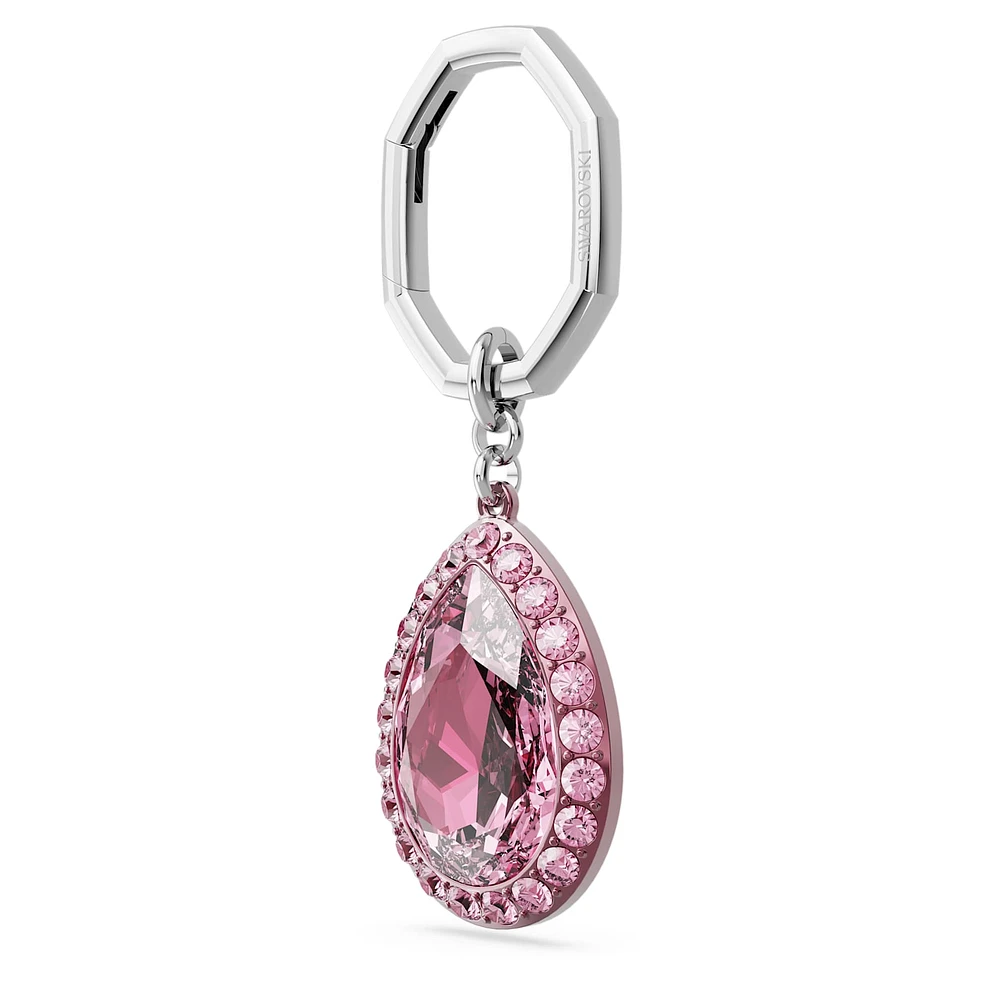 Key ring, Pear cut, Pink by SWAROVSKI
