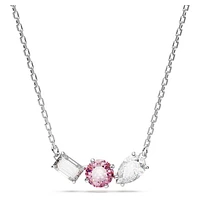 Mesmera pendant, Mixed cuts, Pink, Rhodium plated by SWAROVSKI