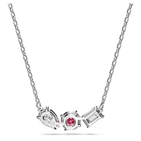 Mesmera pendant, Mixed cuts, Pink, Rhodium plated by SWAROVSKI