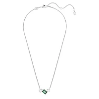 Mesmera pendant, Mixed cuts, Green, Rhodium plated by SWAROVSKI