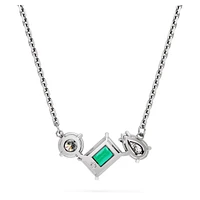 Mesmera pendant, Mixed cuts, Green, Rhodium plated by SWAROVSKI