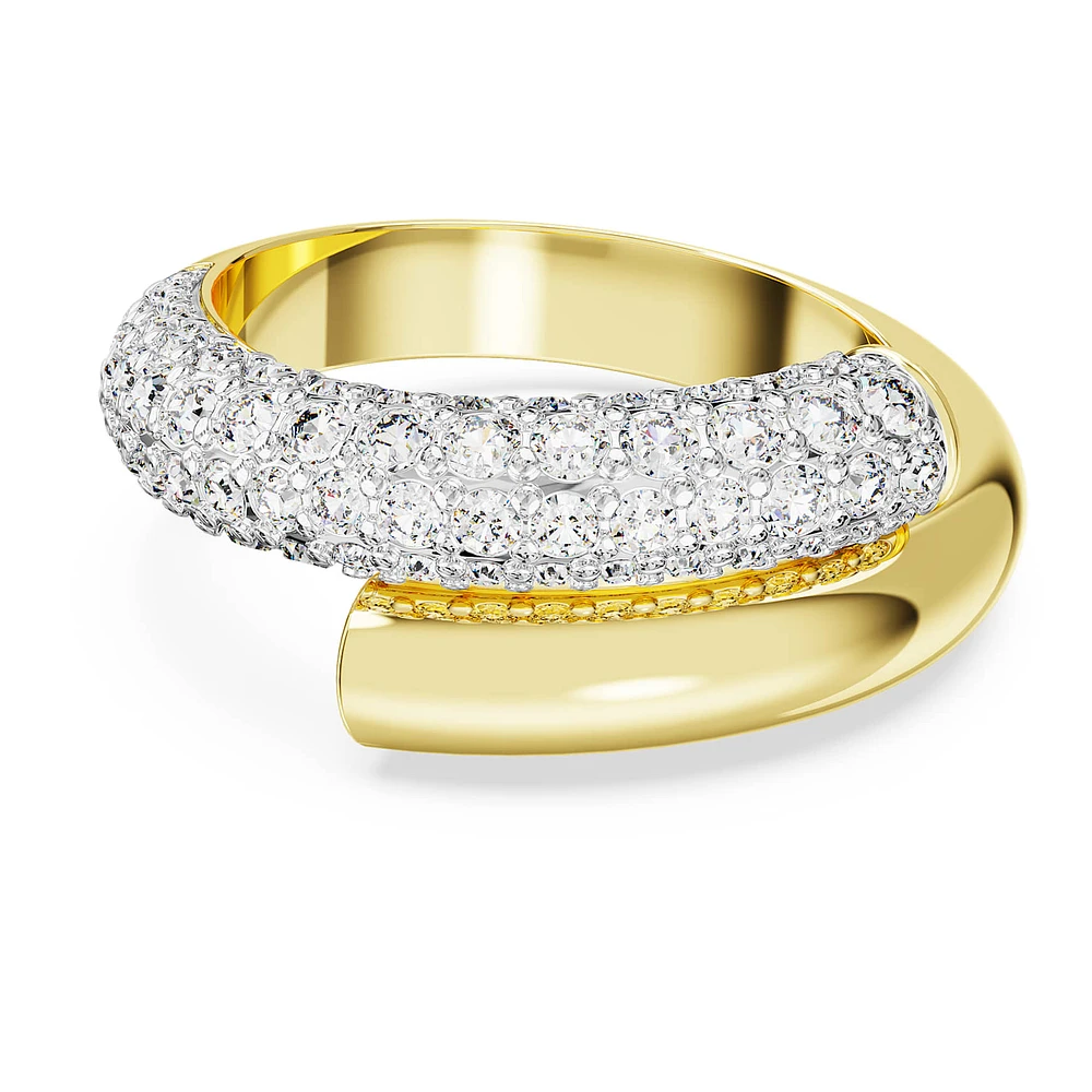 Dextera ring, White, Gold-tone plated by SWAROVSKI
