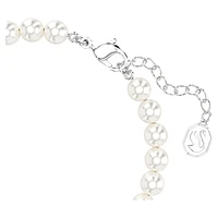 Swarovski Remix Collection strand, Crystal pearl, White, Rhodium plated by SWAROVSKI