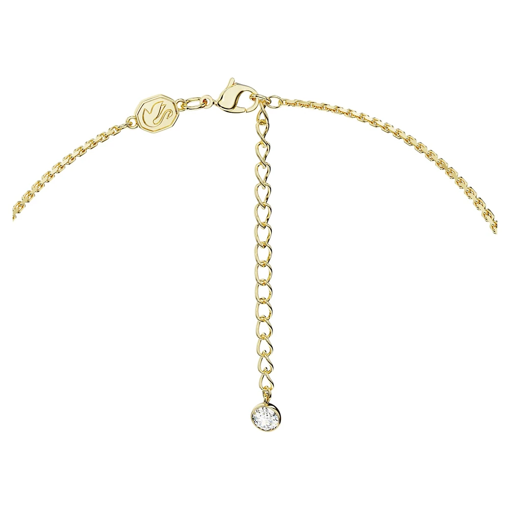 Imber body chain, Mixed cuts, White, Gold-tone plated by SWAROVSKI