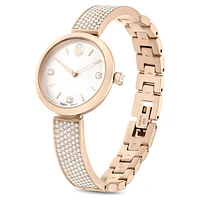 Illumina watch, Swiss Made, Metal bracelet, Gold tone