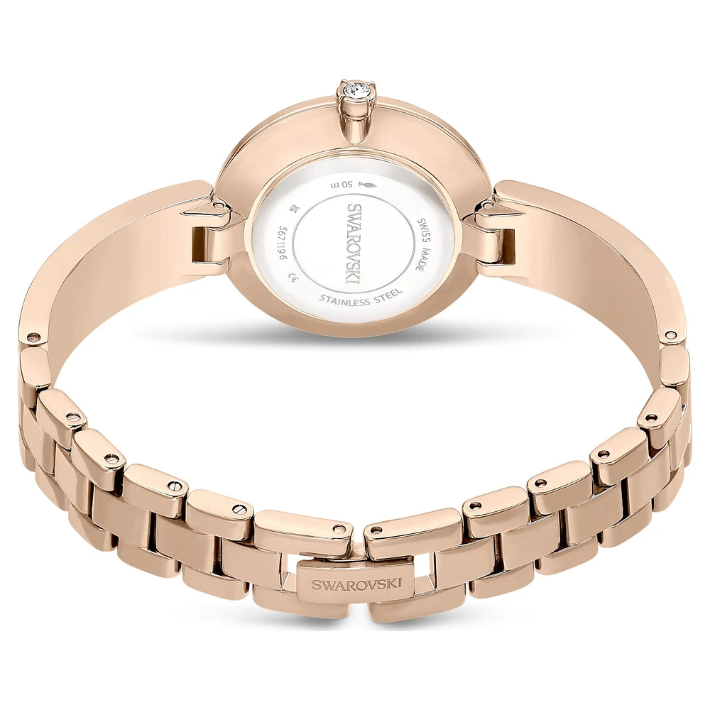 Illumina watch, Swiss Made, Metal bracelet, Gold tone