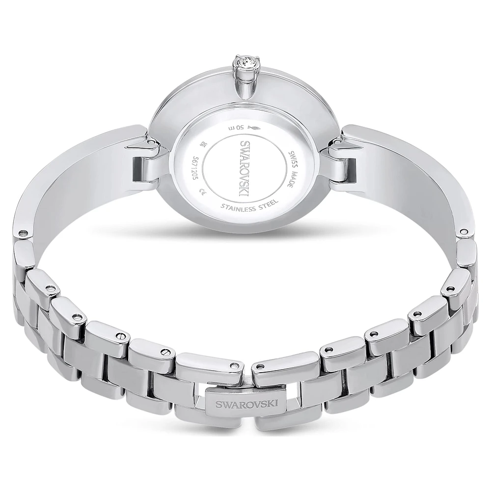 Illumina watch, Swiss Made, Metal bracelet, Silver Tone, Stainless steel by SWAROVSKI