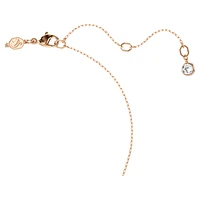 Luna pendant, Crystal pearl, Moon, Multicoloured, Rose gold-tone plated by SWAROVSKI