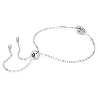 Constella bracelet, Oval cut, Blue, Rhodium plated by SWAROVSKI
