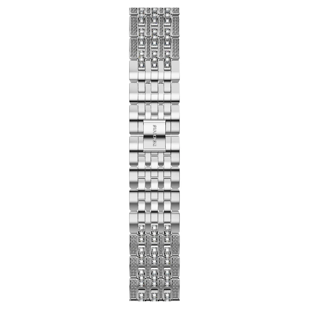 Sparkling princess strap, For Apple Watch® 40 mm & 41mm, Silver Tone, Stainless steel by SWAROVSKI