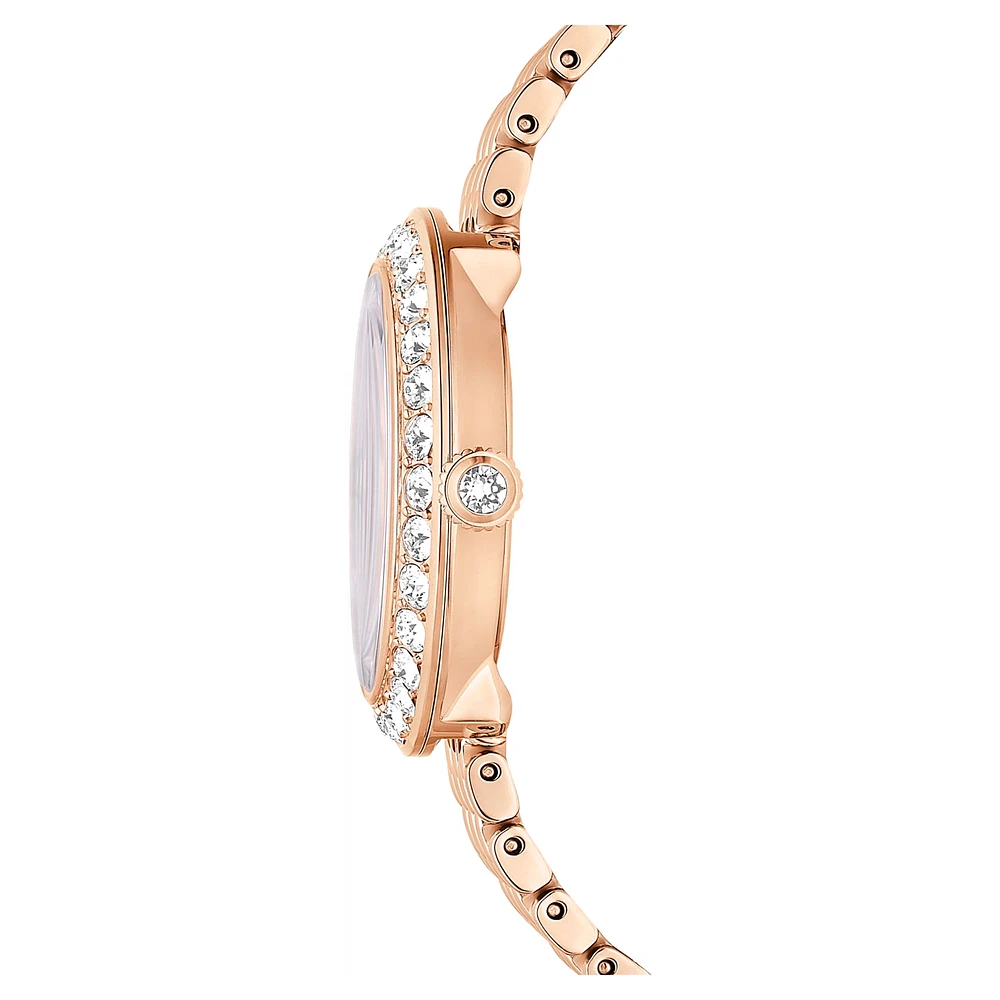 Certa watch, Swiss Made, Metal bracelet, Rose gold tone, Rose gold-tone finish by SWAROVSKI