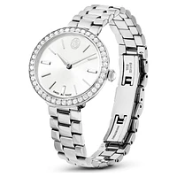Certa watch, Swiss Made, Metal bracelet, Silver tone, Stainless Steel by SWAROVSKI