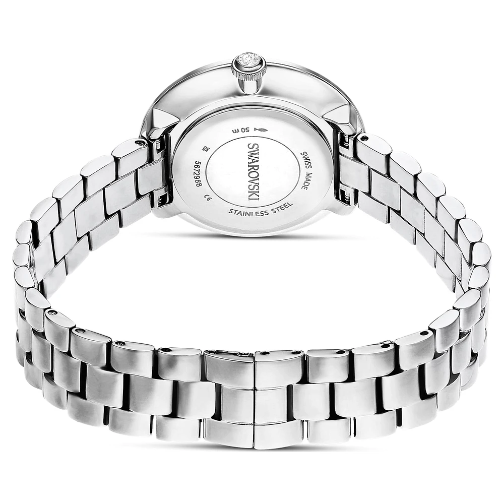 Certa watch, Swiss Made, Metal bracelet, Silver Tone, Stainless steel by SWAROVSKI