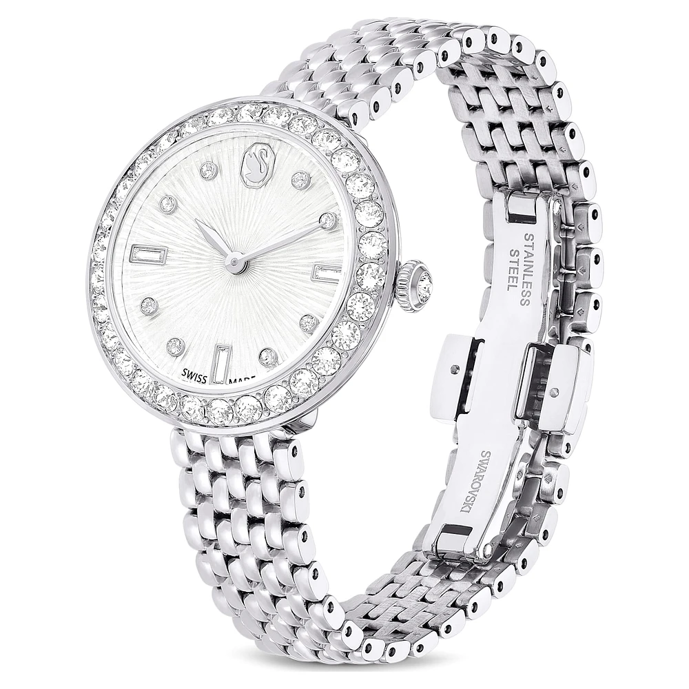 Certa watch, Swiss Made, Metal bracelet, Silver Tone, Stainless steel by SWAROVSKI