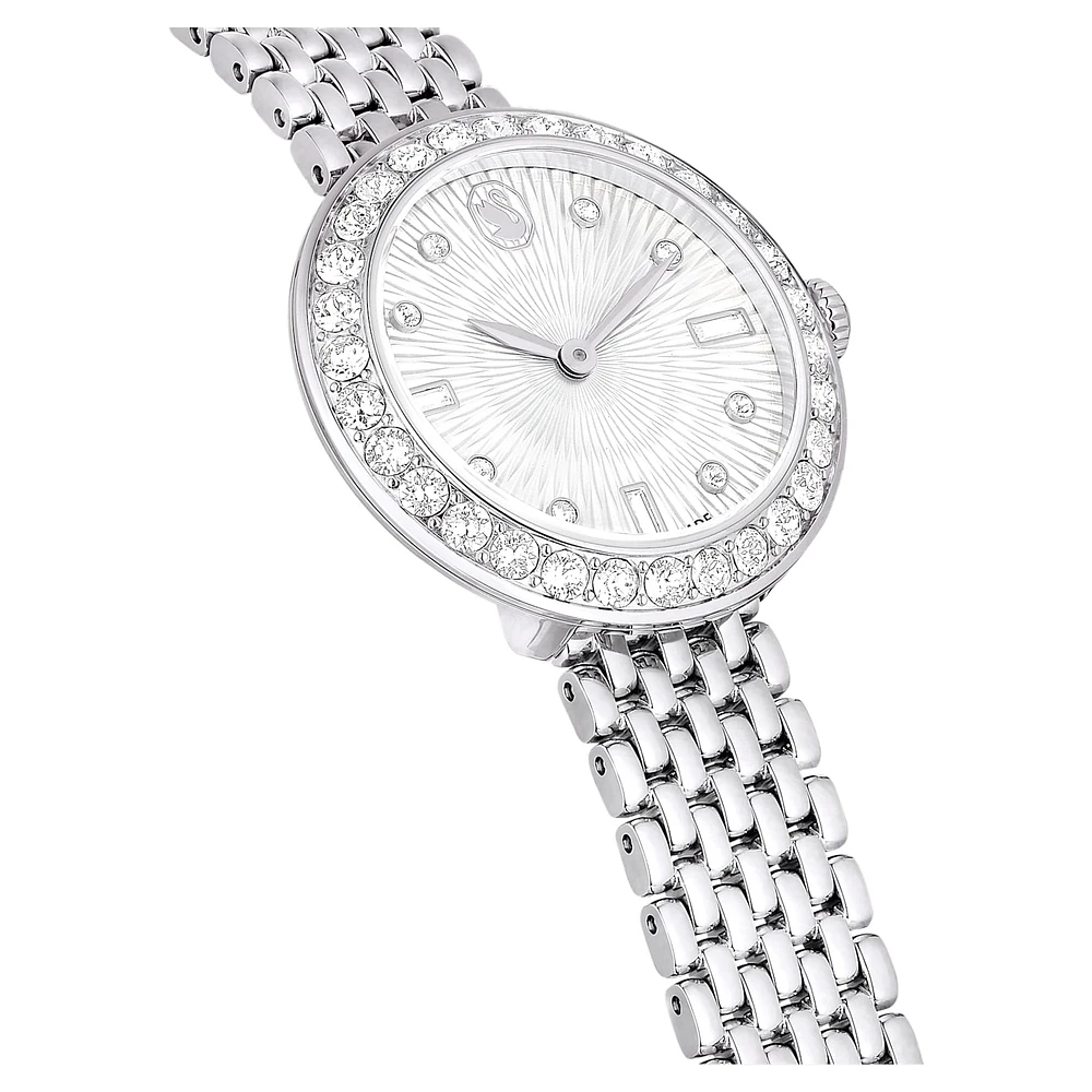 Certa watch, Swiss Made, Metal bracelet, Silver Tone, Stainless steel by SWAROVSKI