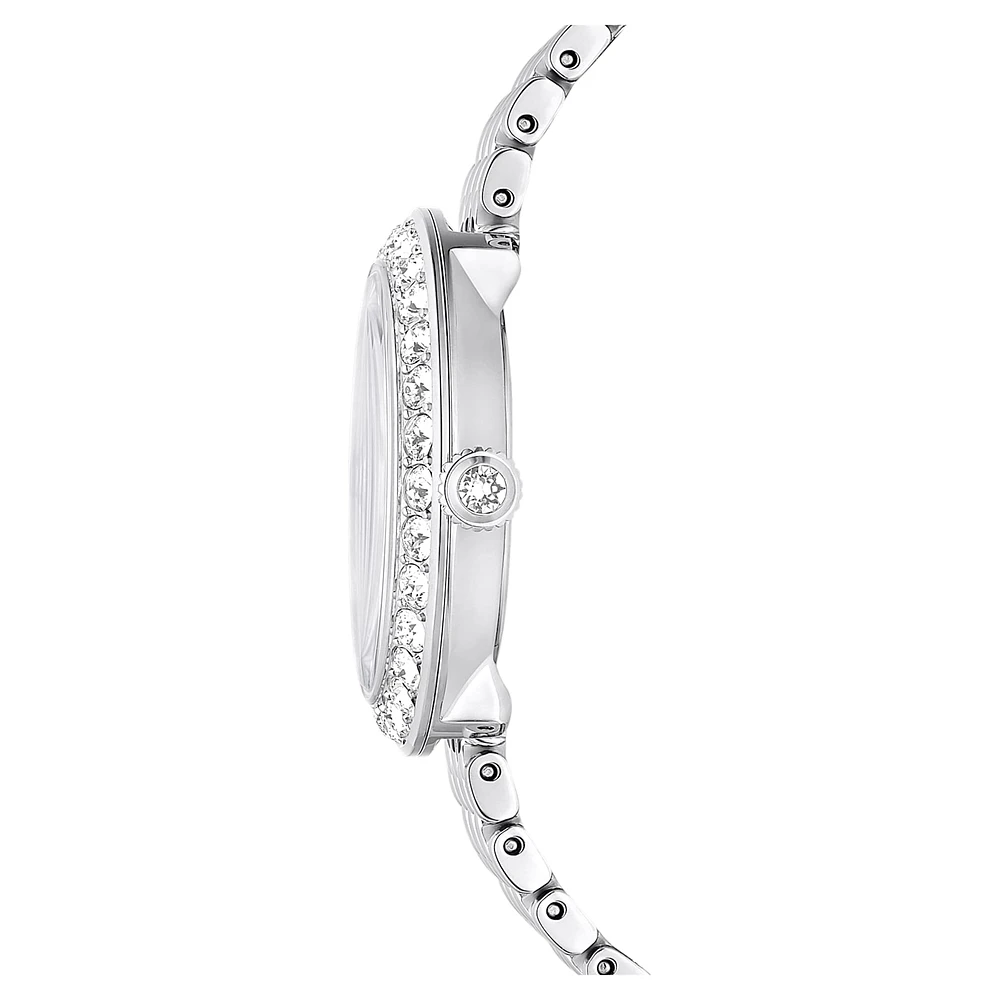Certa watch, Swiss Made, Metal bracelet, Silver Tone, Stainless steel by SWAROVSKI