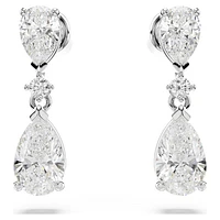 Mesmera set, Mixed cuts, White, Rhodium plated by SWAROVSKI
