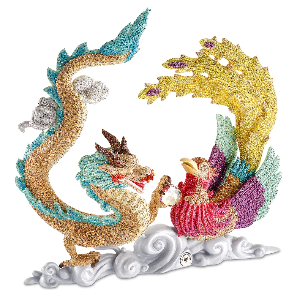 Crystal Myriad Dragon and Phoenix by SWAROVSKI