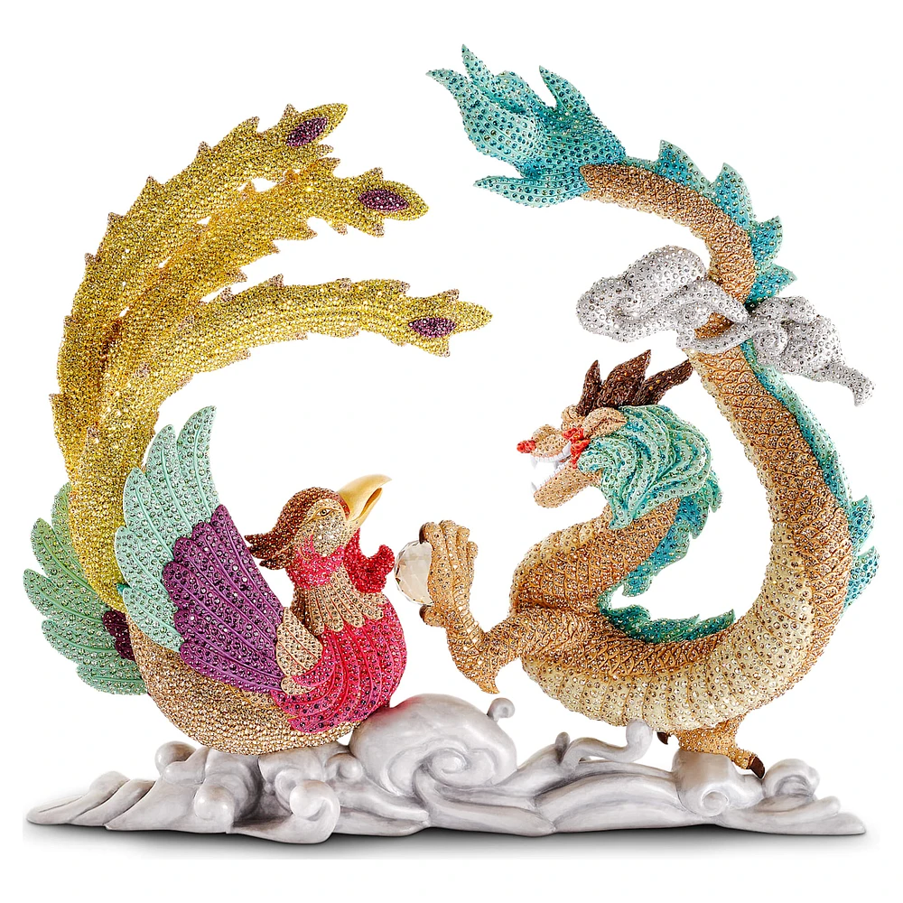 Crystal Myriad Dragon and Phoenix by SWAROVSKI