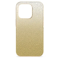 High smartphone case, Colour gradient, iPhone® 14 Pro, Gold tone by SWAROVSKI
