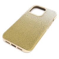 High smartphone case, Colour gradient, iPhone® 14 Pro, Gold tone by SWAROVSKI