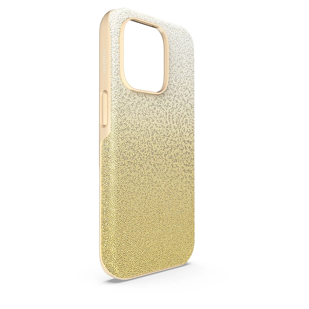 High smartphone case, Colour gradient, iPhone® 14 Pro, Gold tone by SWAROVSKI