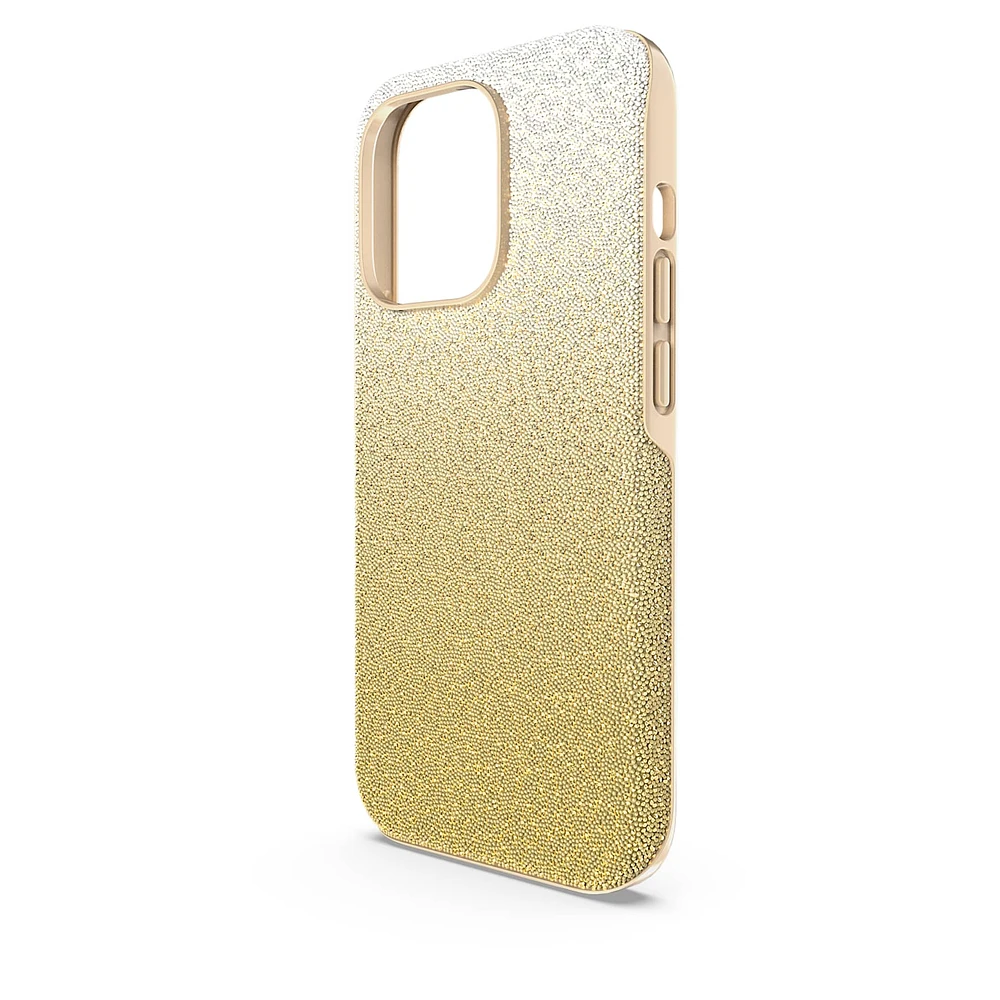 High smartphone case, Colour gradient, iPhone® 14 Pro, Gold tone by SWAROVSKI