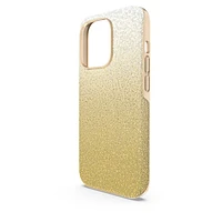 High smartphone case, Colour gradient, iPhone® 14 Pro, Gold tone by SWAROVSKI