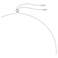 Luna pendant, Moon, White, Rhodium plated by SWAROVSKI
