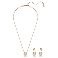 Dragon & Phoenix set, Dragon’s claw, White, Rose gold-tone plated by SWAROVSKI